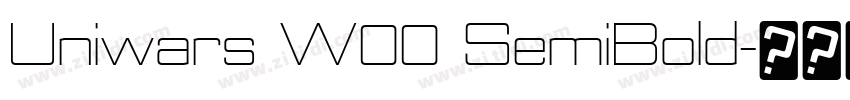 Uniwars W00 SemiBold字体转换